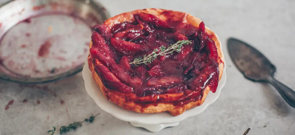 Tarte tatin met pruimen