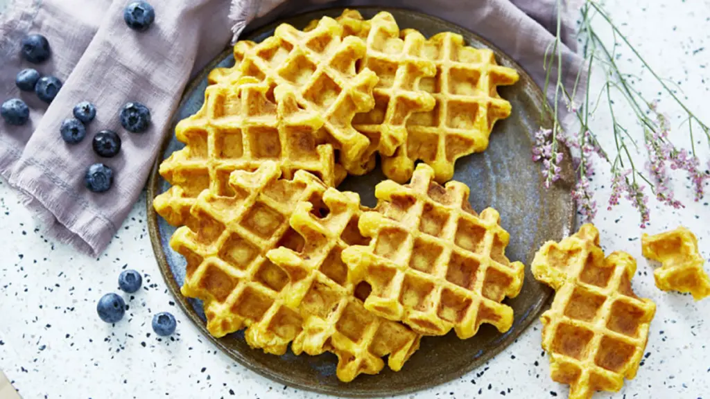 Zoete wafels met wortel