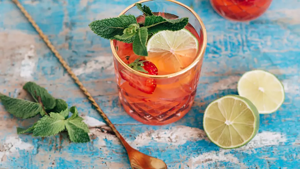 Alcoholvrije Strawberry Mojito